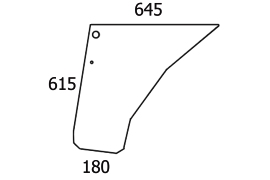 59908 Heckscheibe (oben) passend für John Deere® | MDM Parts - MDM pa