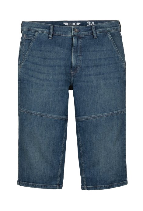 Herren Caprijeans Renton Used Blau 40