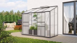 VITAVIA Anlehngewächshaus Styx 3300 HKP 4 mm Schwarz