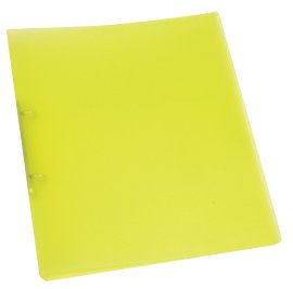 Q-Connect Ringmappe 2-Ring A4 translozierend Gelb 25 mm