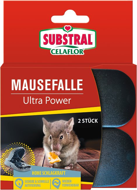 SUBSTRAL® Celaflor® Mausefalle Ultra Power Kunststoff 2 Stk.