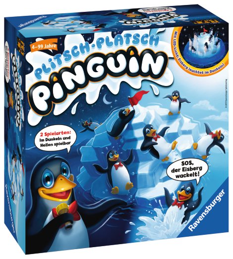 RAVENSBURGER Spiel Plitsch Platsch Pinguin