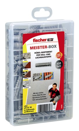 FISCHER Meister-Box SX Dübelsortiment 132-tlg.