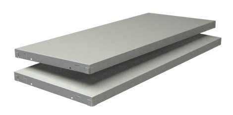 SCHULTE REGALWELT Fachboden PowerMax Weiß 80x35 cm, 2 Stk.