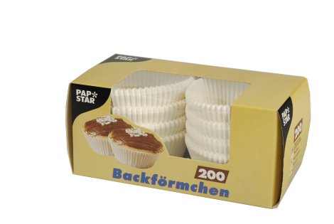 Backförmchen weiß Ø 5 cm 2,5 cm 200 Stk.