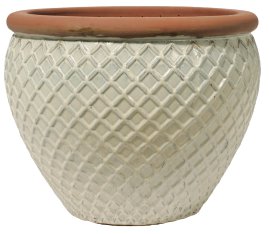 Pflanztopf TerraDura Shed Washed Creme 27 cm