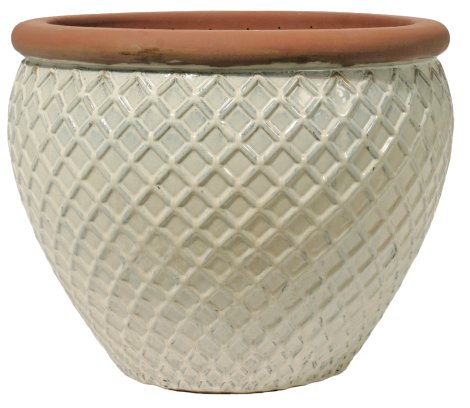 Pflanztopf TerraDura Shed Washed Creme 27 cm