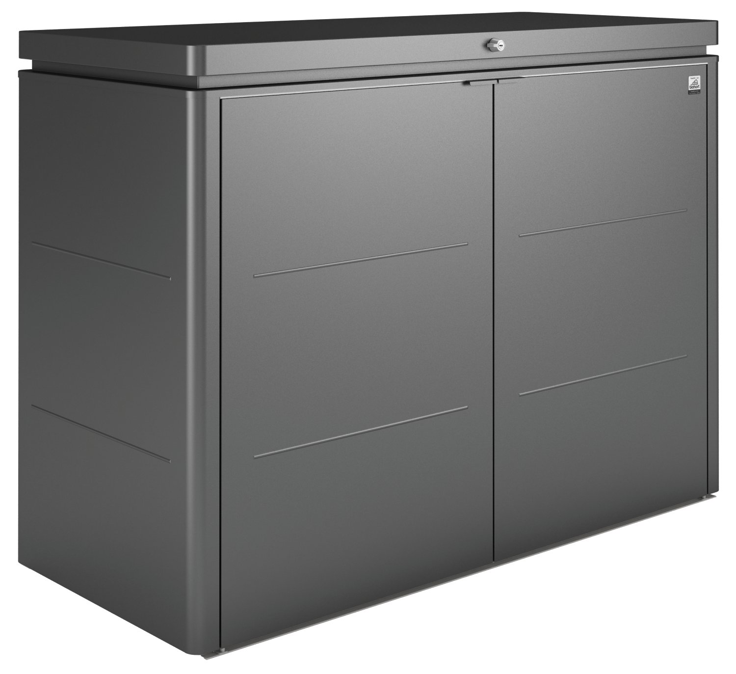 BIOHORT HighBoard 200, 200x84x127 cm, Dunkelgrau-metallic