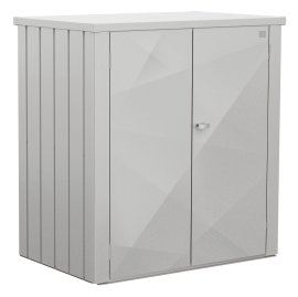 BIOHORT Terrassenschrank Romeo XDesign, Silber-Metallic