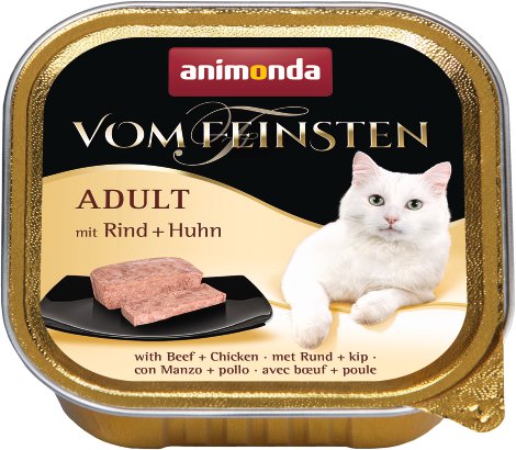 ANIMONDA Katzennassfutter Vom Feinsten Adult mit Rind und Huhn 100 g