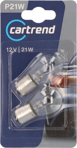 CARTREND Kugellampe 12 V P21 W 2 Stk.