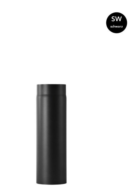 BERTRAMS Rauchrohr Senotherm Schwarz DN120, 2 mm 50 cm