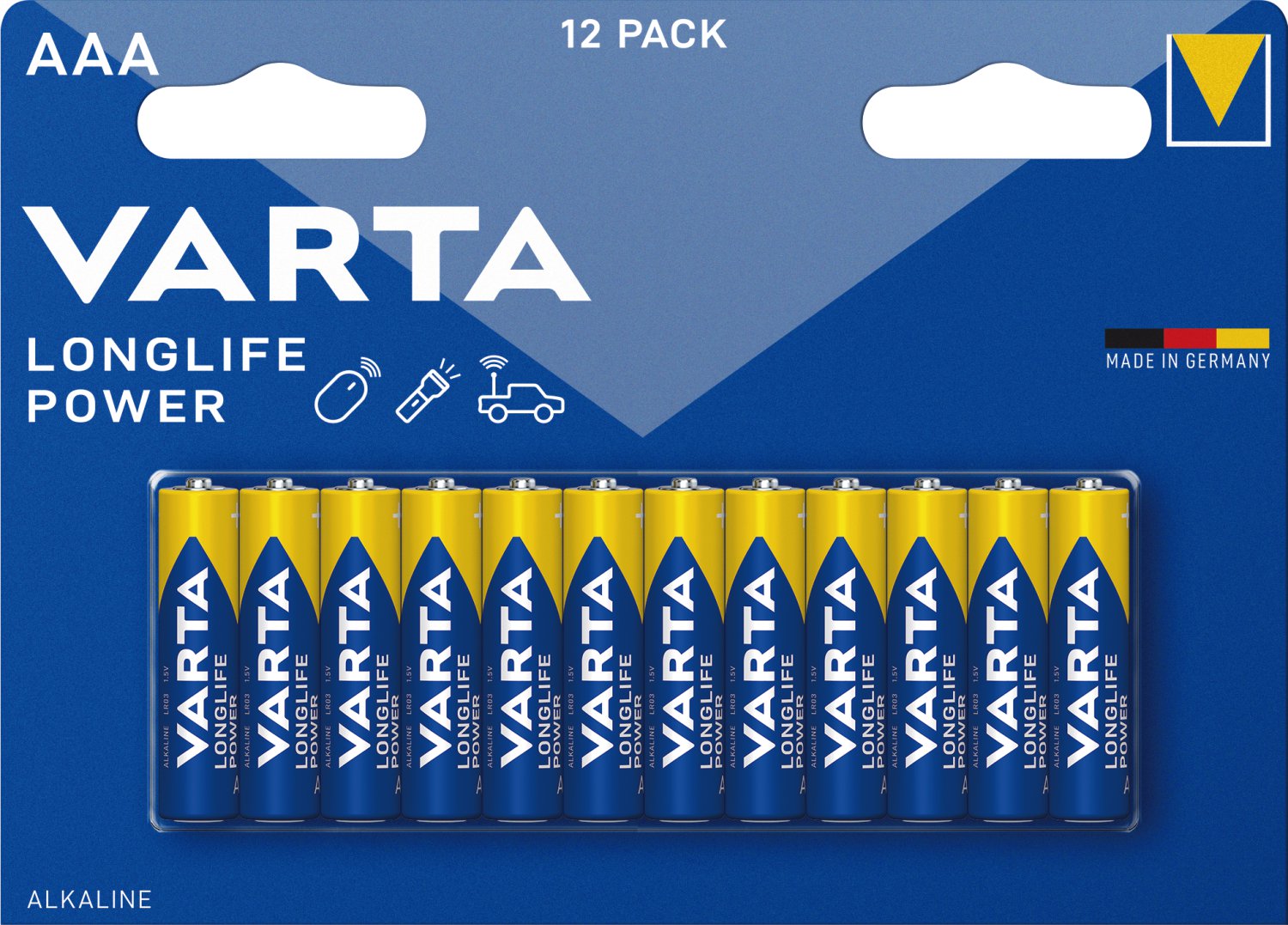 VARTA Alkaline Batterie Longlife Power AAA Micro LR03 12er Pack