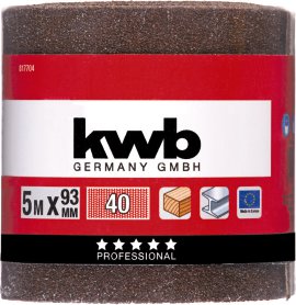 KWB Schleifrolle Korund K40, 93 mm 5 m