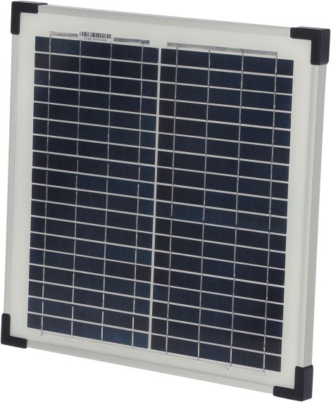 Solarmodul 15W inkl. Halterung mit Croco-Anschluss
