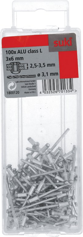 SUKI Blindniete Aluminium 100 Stk.