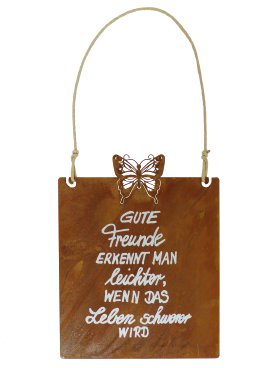Gartenschild Schmetterling 25x30 cm (BxH)
