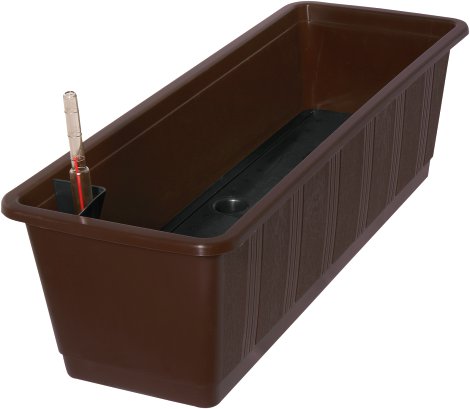 GELI Blumenkasten Aqua Green Waz Braun 60cm