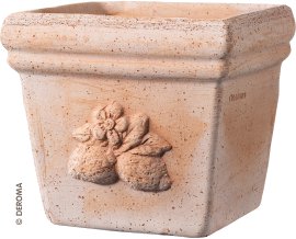 DEROMA Pflanztopf Quadro Sicilia Toskana 17 cm