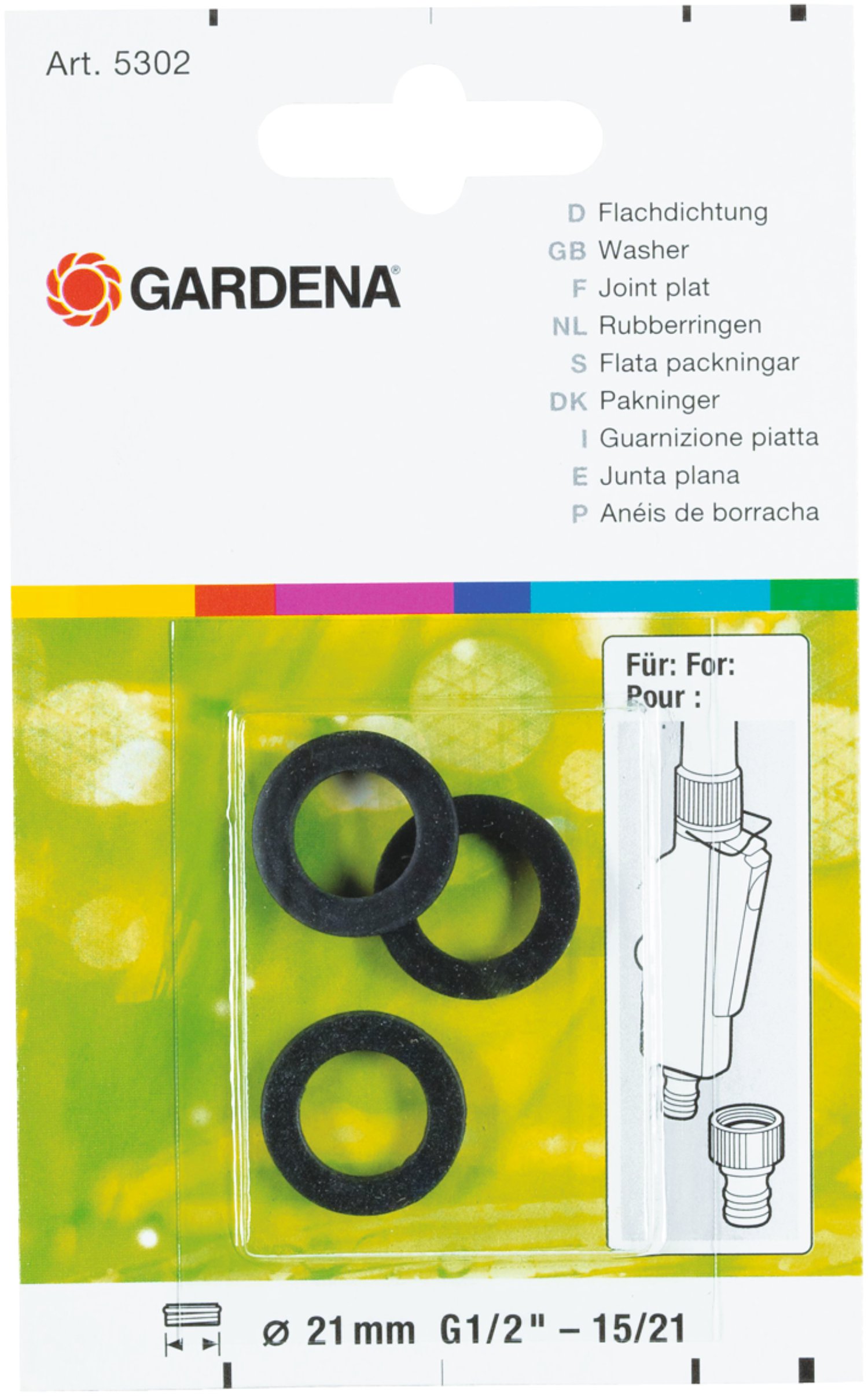 GARDENA Flachdichtung 3er-Pack