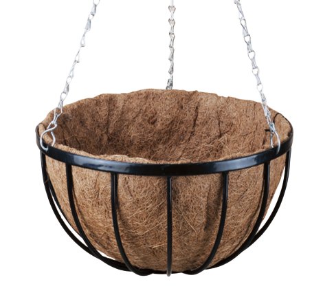 Hanging Basket 40 Schwarz 40x18 cm