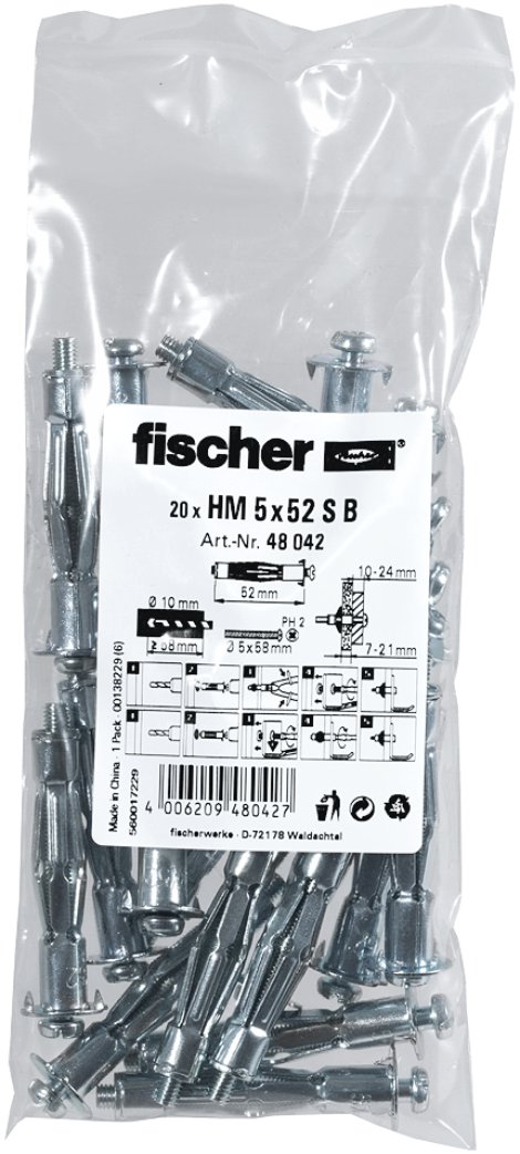 FISCHER Hohlraum-Metalldübel HM SB 5 mm
