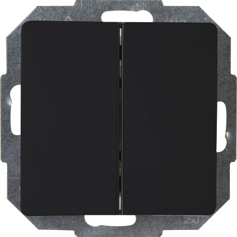 KOPP UP-Wechselschalter Paris Mattschwarz