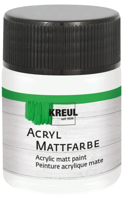KREUL Acryl Mattfarbe Pastellweiß 50 ml