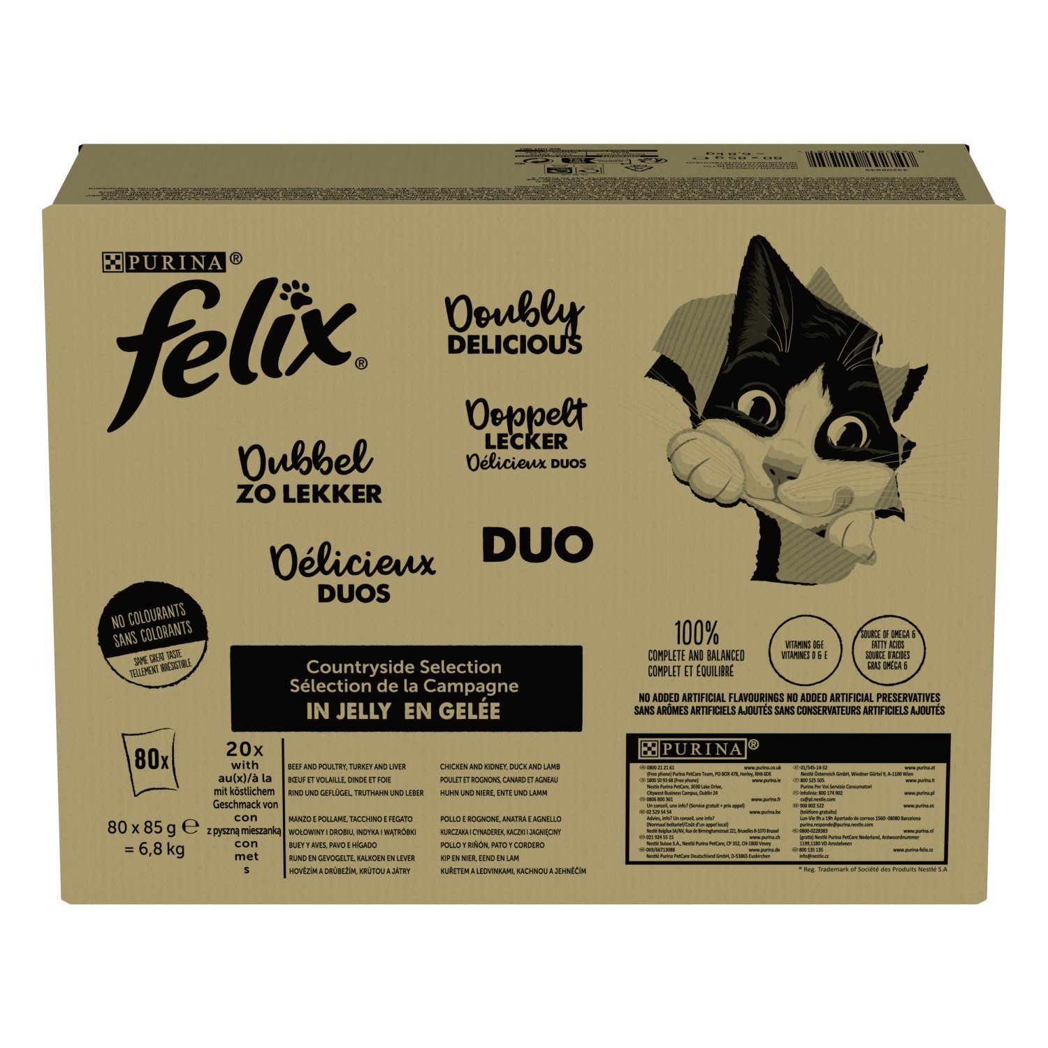 FELIX® Doppelt Leckere Vielfalt vom Land 80x85 g