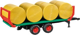 BRUDER Transportanhänger mit Rundballen 2220