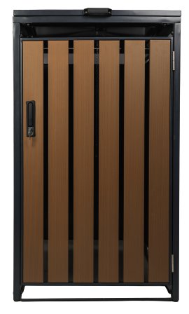 Mülltonnenbox Holzoptik dunkel foliert 1160x690x800 mm