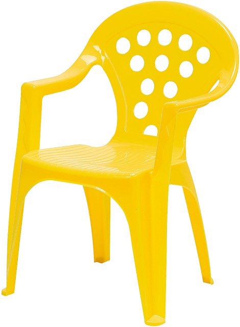 Kinder-Monoblockstuhl Baby Gelb
