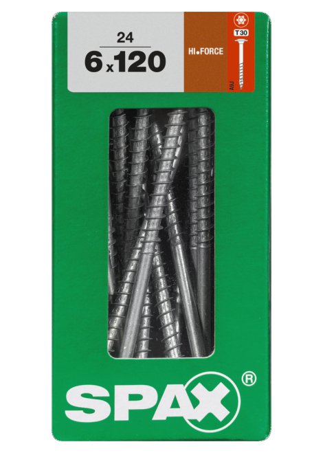 SPAX Schraube HIF Wirox 6x120 mm L 24 Stk.