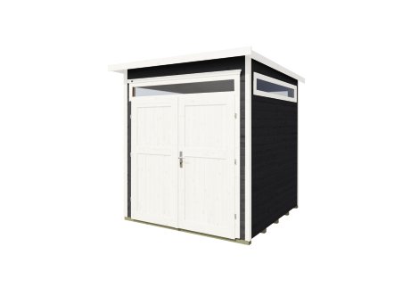 WEKA Gartenhaus 265 Anthrazit Größe 1