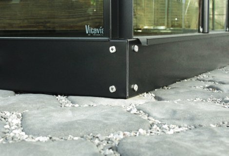 VITAVIA Fundament 3800 Schwarz 12,5 cm