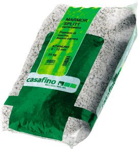 CASAFINO Marmorsplitt Mattweiß 25 kg