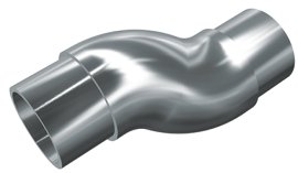 ALPERTEC Rohrverbindung Flexibel Edelstahl Ø 42,2x2 mm