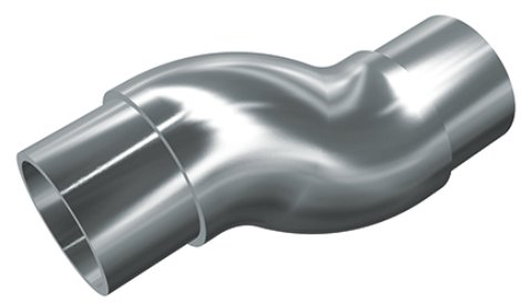 ALPERTEC Rohrverbindung Flexibel Edelstahl Ø 42,4x2 mm