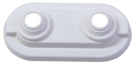 CORNAT Doppel-Stufen Klapprosette Weiß 10-18 mm 2 Stk.