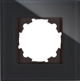 KOPP Rahmen Glas HK07 1-fach Schwarz