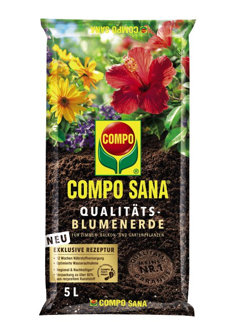 COMPO SANA® Qualitäts-Blumenerde 5 l