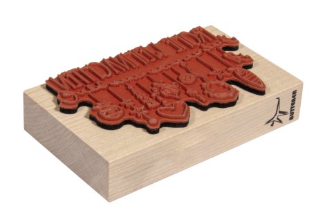 RAYHER Stempel Frohe Weihnachten Girlande 6x10 cm