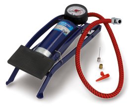 CARTREND Fußluftpumpe 1 Zylinder 2  Adapter TÜV/GS