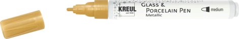 KREUL Malstift Glass & Porcelain Metallic Medium Gold