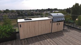 Outdoorküche Venice Porzellan Eiche