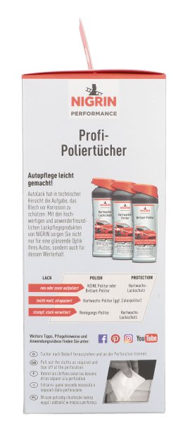 NIGRIN Poliertuch Profi 50 Stk.