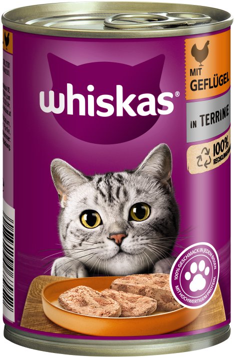 WHISKAS® Terrine Geflügel Adult 1+ Dose 400 g
