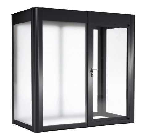 SUNELEMENTS Gartenhaus Sungarden Deluxe 2.1 Anthrazit Metallic 5 mm