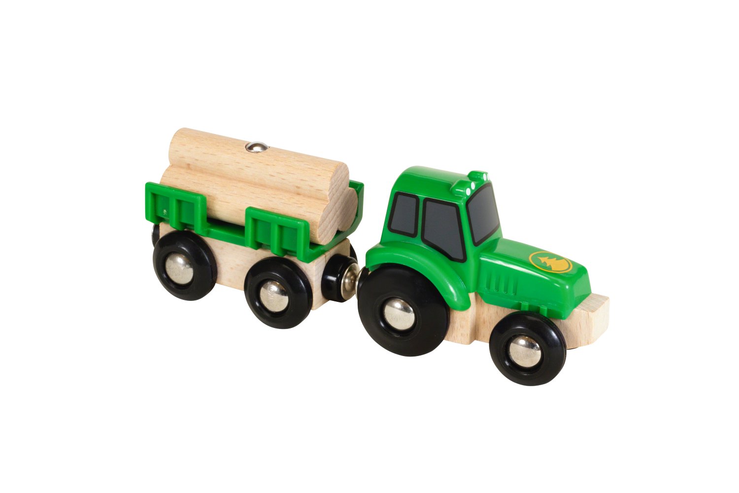 BRIO Traktor mit Holz-Anhänger