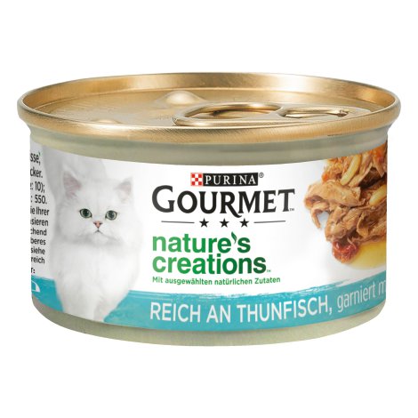 GOURMET Nature's Creations reich an Thunfisch garniert mit Tomaten und Reis 12x85 g